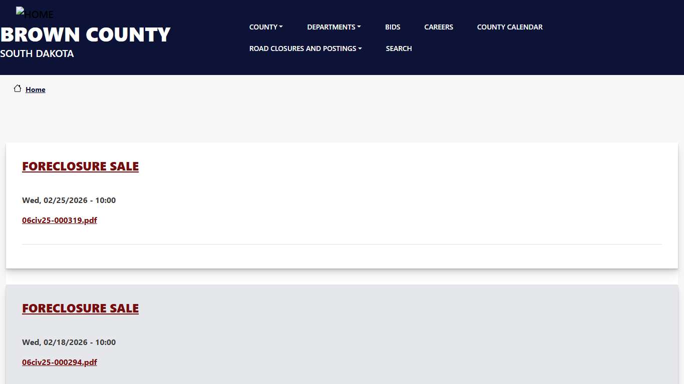 Sheriff's Department Brown County